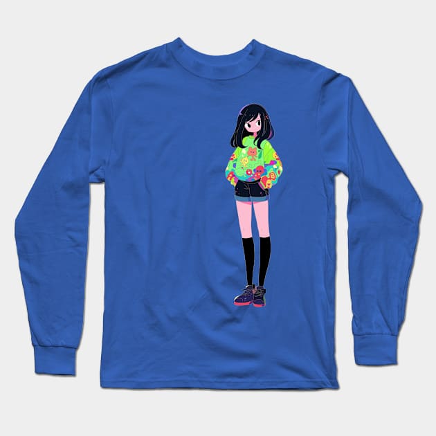 Cute girl isekai anime loona Long Sleeve T-Shirt by AO01